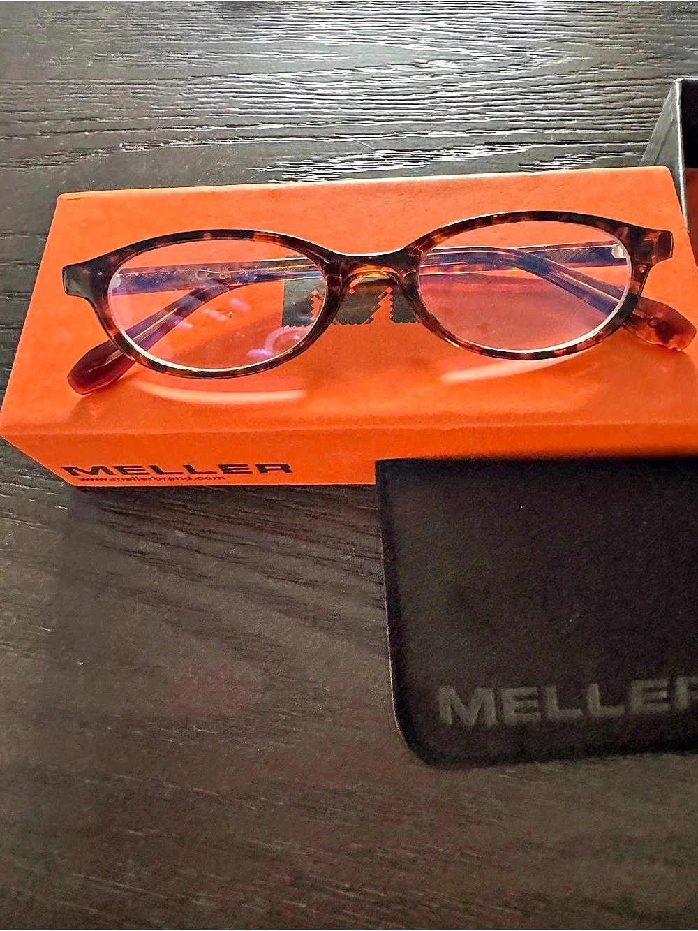 Meller Tortoiseshell Glasses in Brown & Black Like New